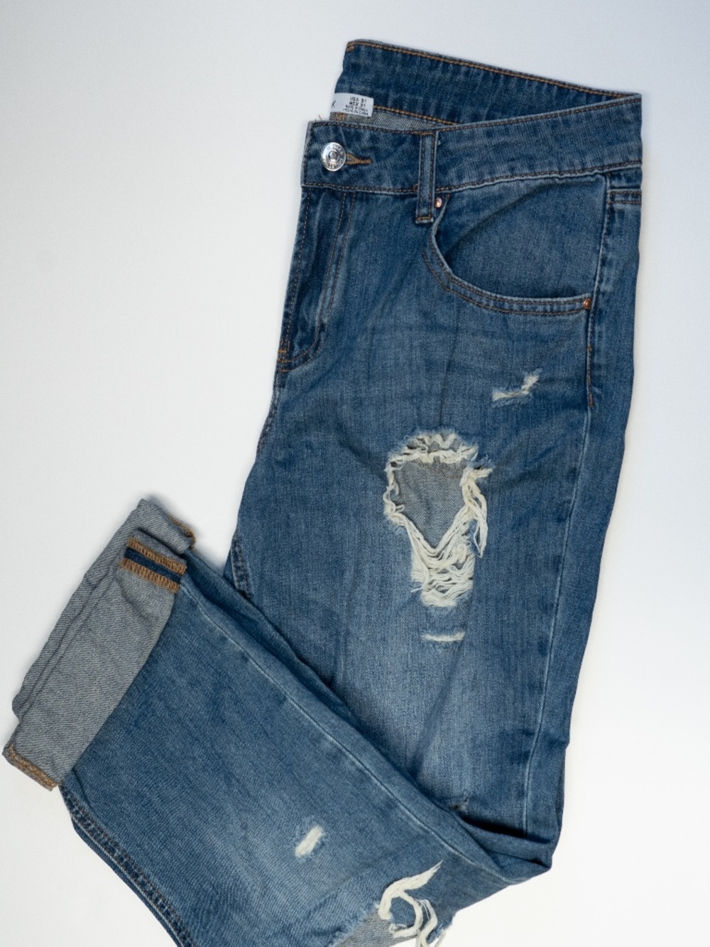 Dex Distressed Denim Jeans